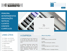 Tablet Screenshot of contabilidadebarreto.com.br